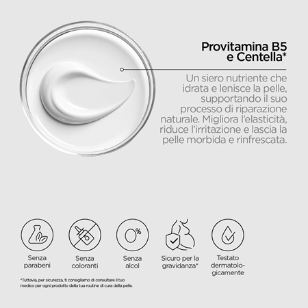 Revox B77 JUST Provitamin B5 and Centella balsamo idratante per lenire la pelle