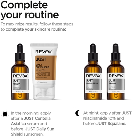 Revox B77 JUST Provitamin B5 and Centella baume hydratant pour apaiser la peau