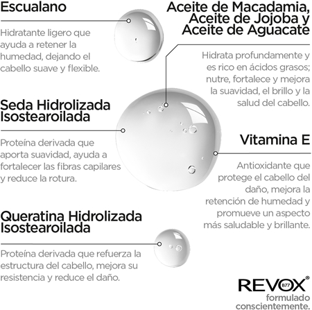 Revox B77 PLEX Molecular Hair Oil aceite para fortalecer el cabello dañado