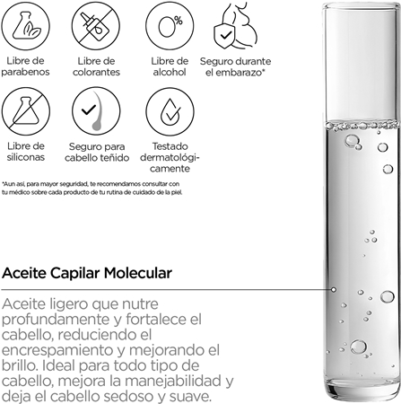 Revox B77 PLEX Molecular Hair Oil aceite para fortalecer el cabello dañado