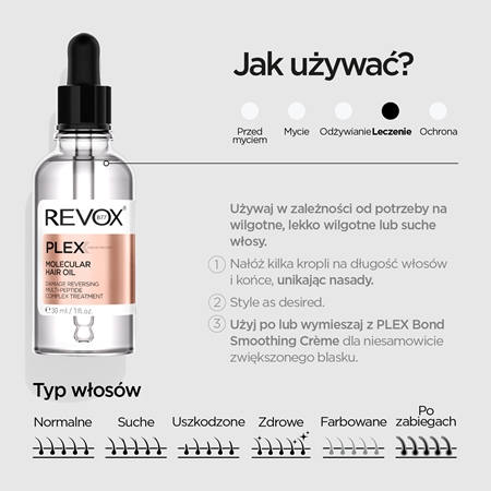 Revox B77 PLEX Molecular Hair Oil olejek do wzmocnienia zniszczonych włosów