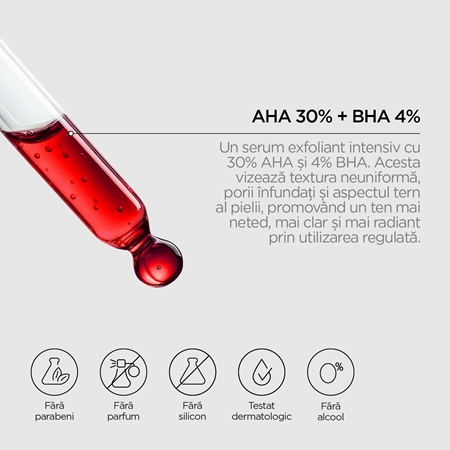 Revox B77 JUST AHA 30% + BHA 4% ser exfoliant de netezire pentru definirea pielii