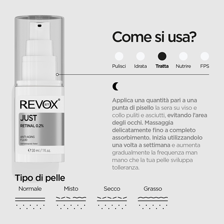 Revox B77 JUST Retinal 0.2% Fluid fluido multi-correttore anti-age