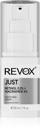 Revox B77 JUST Retinol 0.3% + Niacinamide 5% hydratačná vyhladzujúca emulzia proti starnutiu pleti