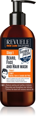 Revuele Men Care Solutions Barber Salon шампунь для волосся та бороди 3в1