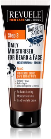 Revuele Men Care Solutions Barber Salon creme hidratante para rosto e barba