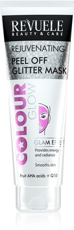 Revuele Colour Glow Rejuvenating Peel off Glitter Mask máscara peeling para rejuvenescimento da pele