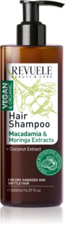 Revuele Vegan & Organic champú hidratante para cabello seco y dañado