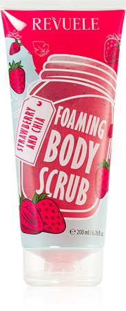 Revuele Foaming Body Scrub Strawberry and Chia kosteuttava vartalokuorinta