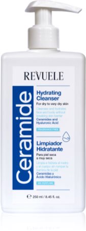 Revuele Ceramide Hydrating Cleanser gel de limpeza para rosto e corpo para pele seca a muito seca