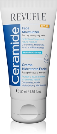 Revuele Ceramide Face Moisturizer SPF 25 denní ochranný krém pro suchou až velmi suchou pleť