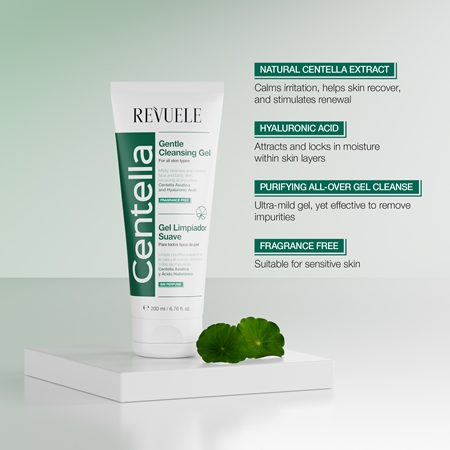 Revuele Centella gel nettoyant doux visage et corps