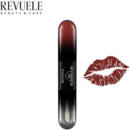 Revuele 2IN1 Lip Gloss & Oil Lip Gloss 2-in-1