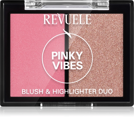 Revuele Blush & Highlighter Duo tvářenka s rozjasňovačem