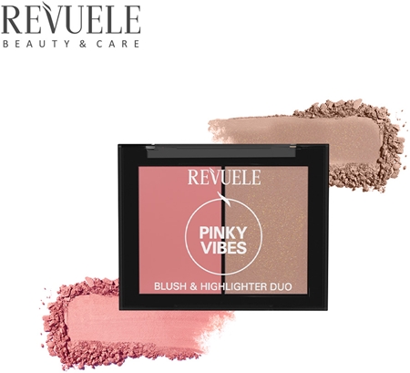 Revuele Blush & Highlighter Duo Blush with Illuminator