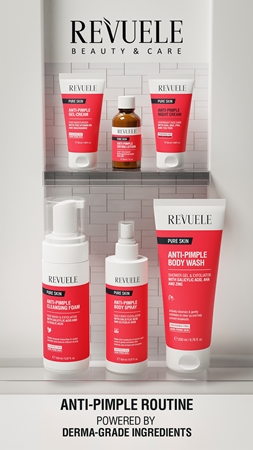 Revuele Pure Skin Anti-Pimple Exfoliating Shower Gel to treat acne