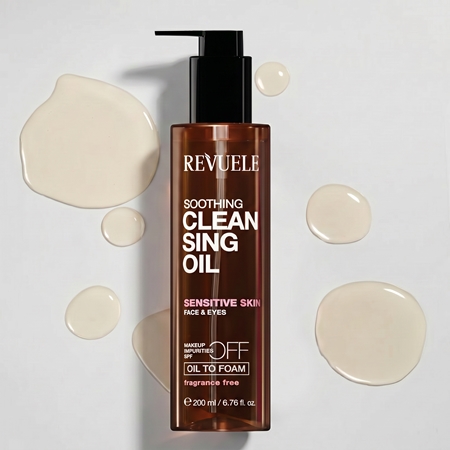 Revuele Cleansing Oil Soothing huile nettoyante apaisante peaux sensibles