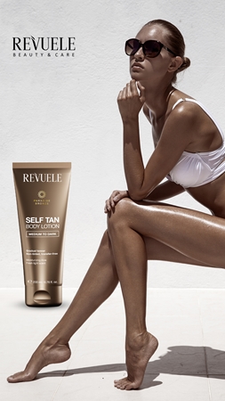 Revuele Paradise Bronze Self Tan Body Lotion Gradual Self Tanning Lotion