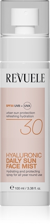 Revuele Daily Sun Hyaluronic Face Mist SPF 30 Protection Mist with moisturising effect