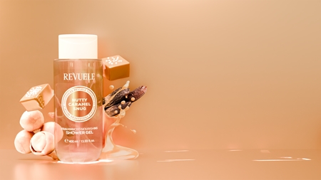 Revuele Nutty Caramel Snug Fragranced Nourishing Shower Gel Perfumed Shower Gel with nourishing effect