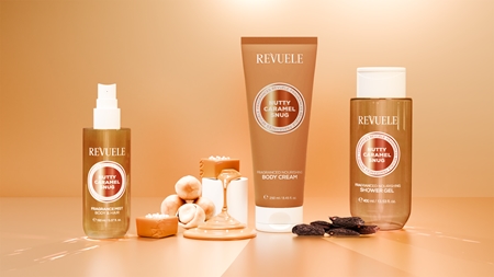 Revuele Nutty Caramel Snug Fragranced Nourishing Shower Gel Perfumed Shower Gel with nourishing effect