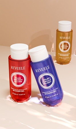 Revuele Plum & Bloom Allure Fragranced Brightening Shower Gel Perfumed Shower Gel with brightening effect