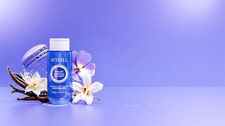 Revuele Violet Vanilla Delight Fragranced Hydrating Shower Gel Perfumed Shower Gel with moisturising effect