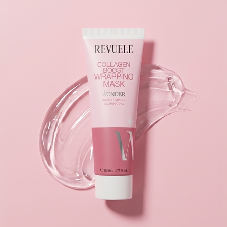 Revuele Wonder Collagen Boost Wrapping Mask Sleeping Mask to brighten and smooth the skin