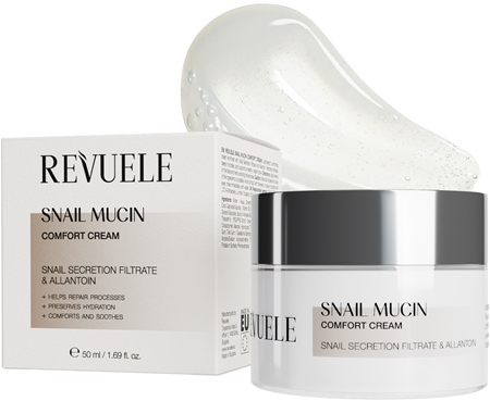 Revuele Snail Mucin Comfort Cream Light Moisturizing Cream with soothing effect