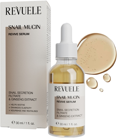 Revuele Snail Mucin Revive Serum Regenerating Skin Serum with moisturising effect