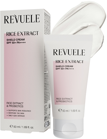 Revuele Rice Extract Shield Cream SPF 50+ PA++++ Protective Facial Cream SPF 50+