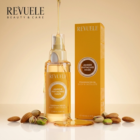 Revuele Amber Pistachio Haze Fragranced Oil parfümiertes öl für den Körper