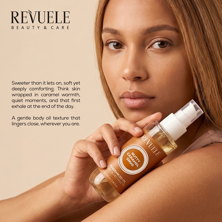 Revuele Nutty Caramel Snug Fragranced Oil parfümiertes öl für den Körper