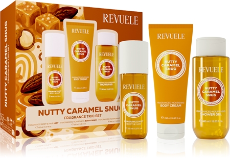 Revuele Nutty Caramel Snug Fragrance Trio Set Geschenkset für den Körper für Damen