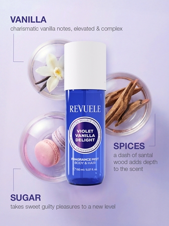 Revuele Violet Vanilla Delight Fragrance Trio Set Geschenkset für den Körper für Damen