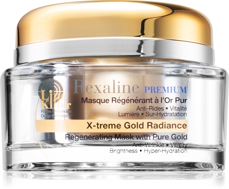 Rexaline Premium Line-Killer X-Treme Gold Radiance hloubkově regenerační maska s 24karátovým zlatem