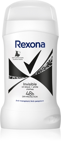 rexona invisible on black + white clothes antyperspirant w sztyfcie 50 ml     