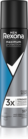 Rexona Maximum Protection Clean Scent antitranspirante en spray contra el exceso de sudor
