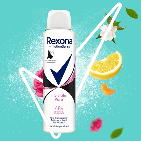 Rexona Invisible Pure antiperspirant ve spreji