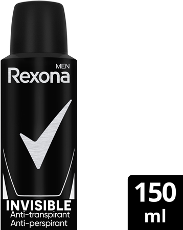 Rexona Men Invisible purškiamasis antiperspirantas baltoms dėmėms šalinti