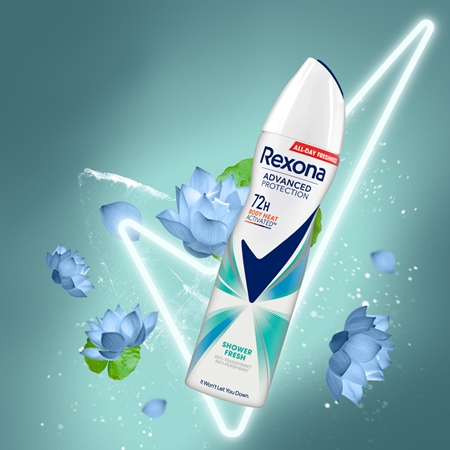 Rexona Advanced Protection Shower Fresh antiperspirant ve spreji 72h