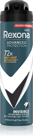 Rexona Men Advanced Protection antiperspirant proti bílým a žlutým skvrnám 72h