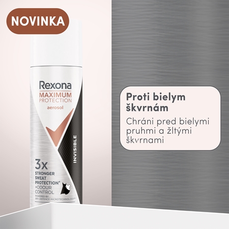 Rexona Maximum Protection Invisible antiperspirant v spreji proti nadmernému poteniu