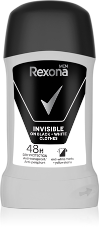 rexona invisible on black + white clothes antyperspirant w sztyfcie 50 ml     