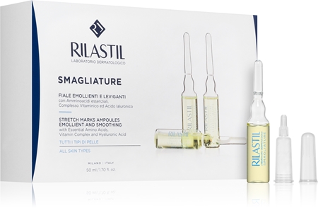 Rilastil Stretch Marks vyhladzujúce sérum proti striám v ampulkách