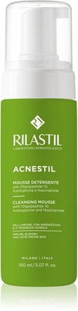 Rilastil Acnestil espuma de limpeza equilibradora da produção sebácea para pele oleosa propensa a acne
