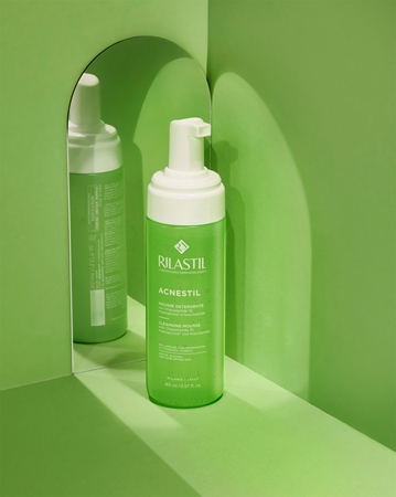 Rilastil Acnestil Cleansing Foam Balancing Sebum Production for oily acne-prone skin