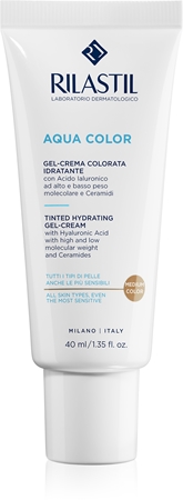 Rilastil Aqua Color Tinted Gel-Cream with moisturising effect