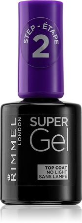 Rimmel Super Gel Step 2 vrchný ochranný lak na nechty s leskom