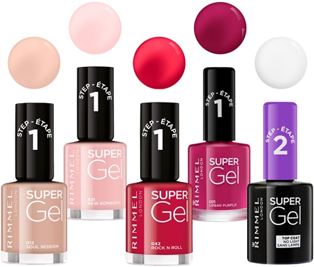 Rimmel Super Gel Step 2 vrchný ochranný lak na nechty s leskom